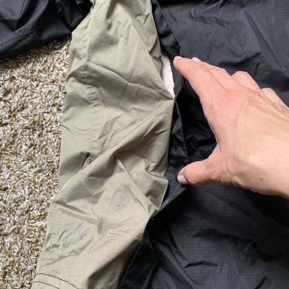 Women’s Size Large Equestrian Jacket Mountain Horse Windbreaker Black Tan Vented - Picture 6 of 12